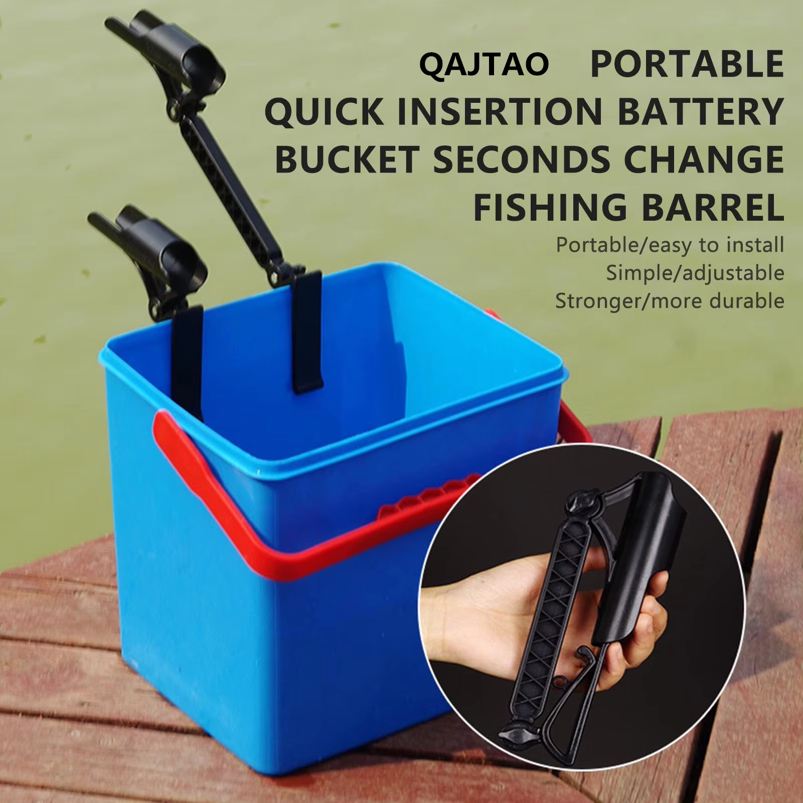 QAJTAO 10-25cm fishing rod rac - Fishing Rod Rack ulasan dan harga