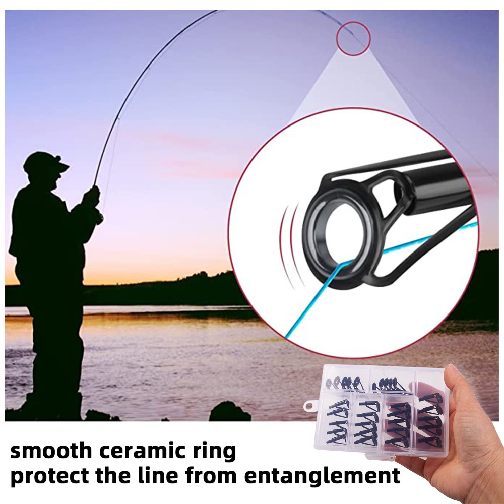 30PCS Stainless Steel Fishing  - Fishing Rod Tip Replacement ulasan dan harga