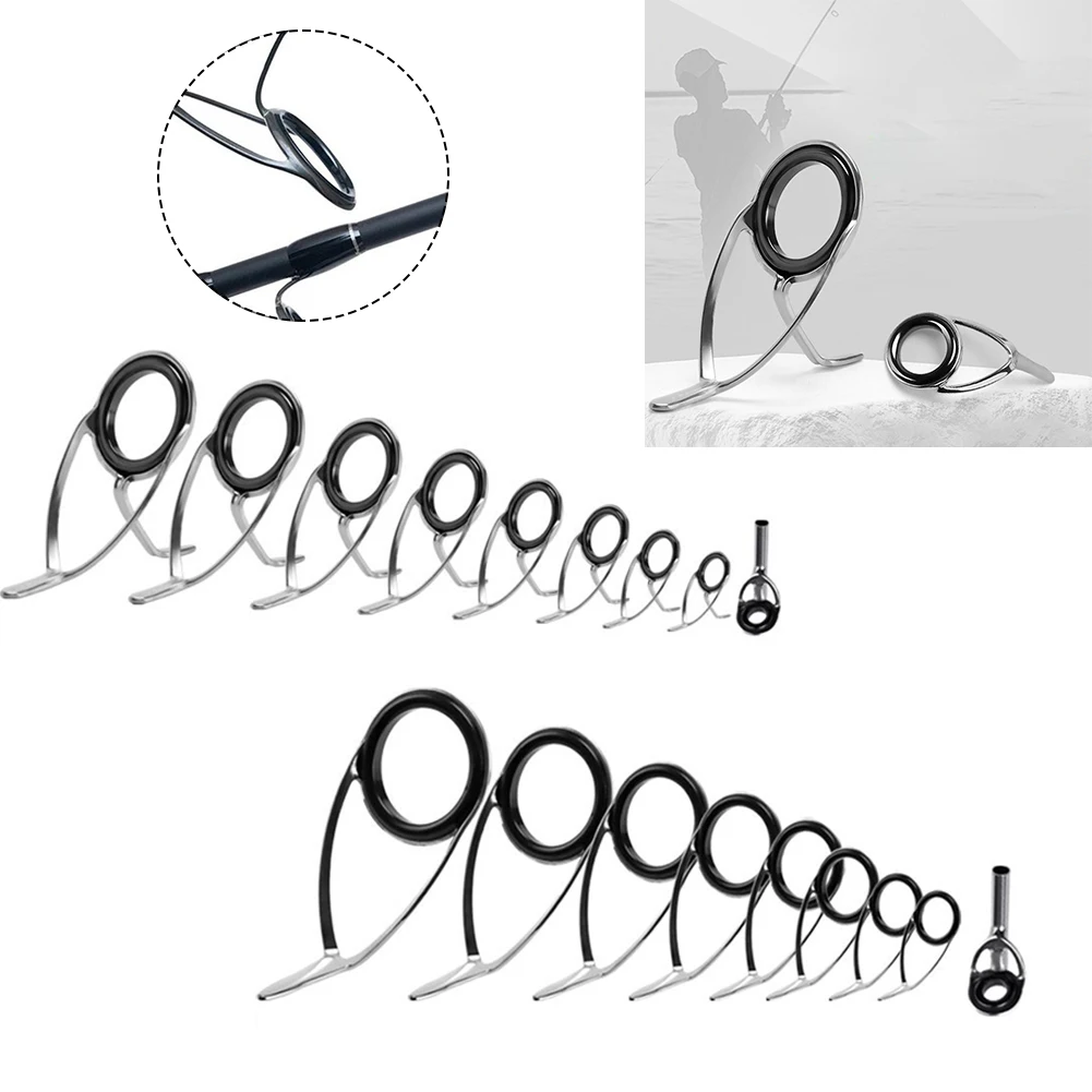 9pcs Fishing Rod Top Ring Tip  - Fishing Rod Building Kit ulasan dan harga